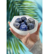 Lapis Lazuli Taşı Tamburlanmış Kütle - 100 Gram