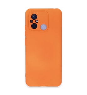 Xiaomi Redmi 12c Kılıf Nano İçi Kadife Silikon - Turuncu