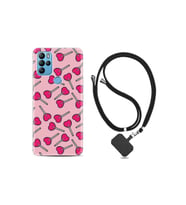 General Mobile Gm21 Pro Kılıf Desenli Silikon Boyun Askılı Heart Lollipop 1414