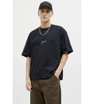JCODYNAMIC SCRIPT TEE SS CREW NECK (Siyah)