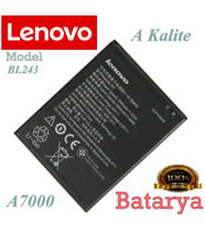 Lenovo   Uyumlu A7000 Batarya Pil BL243 A Kalite Yeni Üretim