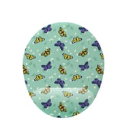 Kelebek Desenli Bilek Destekli Kaymaz Buruşmaz Kırılmaz Mouse Pad (Çok Renkli)