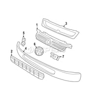 Volkswagen Transporter Ön Panjur Alt 1997-2002 (Oem No:  7D085365401C)