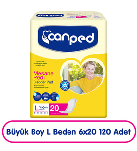 Canped Mesane Pedi L Beden Yoğun 20x6 120 Adet