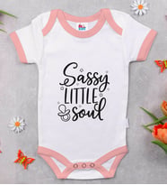 BK Kids Sassy Little Soul Tasarımlı Pembe Bebek Body Zıbın-1