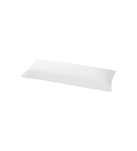 Beyaz sarılma yastığı kılıfı 40x140 cm