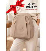 Krem 6026 Orijinal Just Polo Kadin 9 Bolmeli Orta Boy Sirt Cantasi 31x29 Cm