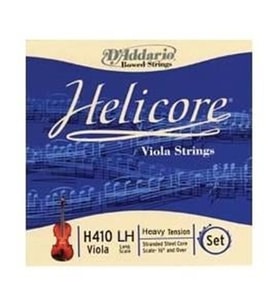 D'Addario H410LH Helicore Viyola Tel Seti (Long Scale - Heavy) Çok Lifli Çelik Öz ile Maksimum Volüm Yüksek Gerilim Dayanımı ve Profesyonel Artikülasyon