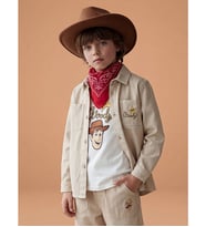 LCW Kids Bej Toy Story Baskılı Erkek Çocuk Gömlek Ve Tişört