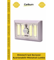 #Lamba Pilli Cob Led Beyaz Işık Aydınlatma Dimmerli Işık Seviyesi Ayarlanabilir Mıknatıslı Lamba