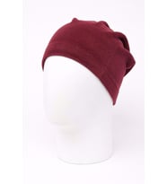 Unisex Siyah Polar Boyunluk & Bere Bordo-Tek Ebat