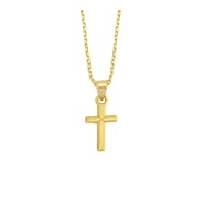 Altın Zarif Cross Kolye