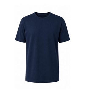 Trender O Yaka Keten Lacivert Erkek T-Shirt 4048