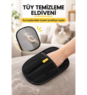 Evcil Hayvan Mikro Tüy Toplama ve Temizleme Eldiveni
