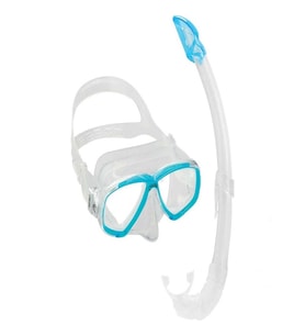Cressi Perla Maske Mexico Şnorkel Seti CLEAR-AQUAMARINE