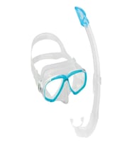 Cressi Perla Maske Mexico Şnorkel Seti CLEAR-AQUAMARINE