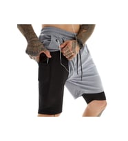 Mooly Unisex Deniz, Koşu & Antrenman Sporcu Şortu - AÇIK GRİ MLY-SS-2022