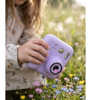 Mini Çocuk Kamerası Fotoğraf Video Çekim 4 Rulo Kağıt ve 5 Kalem Hediyeli