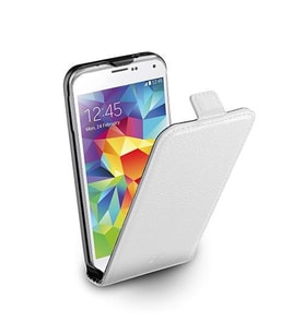 Cellular Line Galaxy S5 ile Uyumlu Flap Essential Deri Kılıf Beyaz FLAPESSENGALS5W