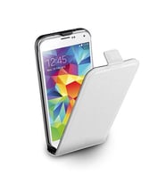 Cellular Line Galaxy S5 ile Uyumlu Flap Essential Deri Kılıf Beyaz FLAPESSENGALS5W
