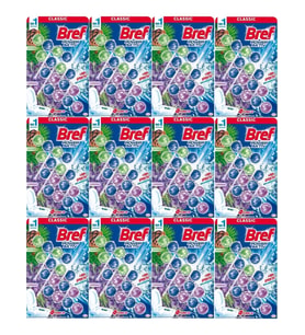 Bref Power Aktiv Klozet Bloğu Pıne ve Lavanta Kokulu (48 Li Set) (12PK 4) 12 Paket