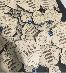 Kişiye Özel Ahşap Sünnet Magnet Hatıra
