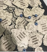 Kişiye Özel Ahşap Sünnet Magnet Hatıra
