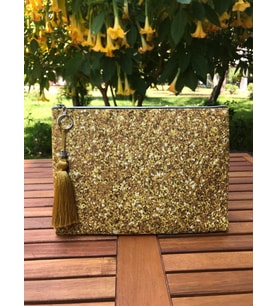 Gold Clutch Çanta
