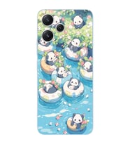 Xiaomi Redmi 12 Uyumlu Uyumlu Panda Tasarımlı Şeffaf Telefon Kılıfı