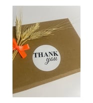 Thank You Siyah Yazılı Yuvarlak Yapışkanlı Etiket 5x5 cm 100 adet