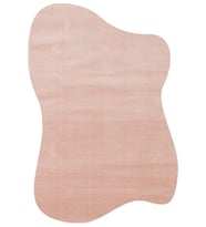 Pembe Pelus Modern Salon Halısı Pudra Tonlarında Yumuşak Yüzeyli Makine Dokuma Model