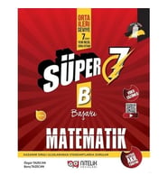 Nitelik Yayınları 7. Sınıf Süper B ( Başarı) Matematik Soru Bankası