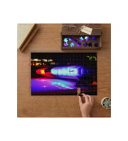 Polis Arabası Işığı Tasarımı 240 parça Ahşap Puzzle Ahşap Kutuda MP02496