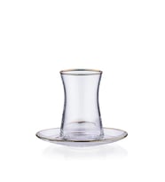 Korkmaz Elegance 12 Parça Çay Bardak Seti Gold A8996-5