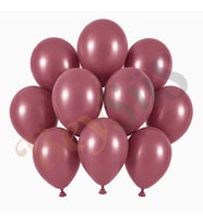 Rosewood Renk Lateks Retro Balon (13 cm) - 10 Adet