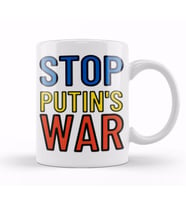 Ukraine War Stay Strong 2022   Stop Putin's War Kupa Bardak Porselen