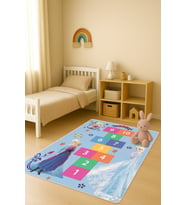 Modern Dijital Baskı Kaymaz Taban Çocuk ve Genç Odası Halısı H0966