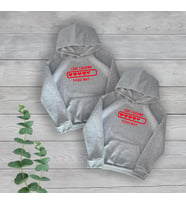 Love Loading Baskılı Sevgili/Çift Unisex 2'li Oversize Gri Sweatshirt