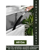 Dayanıklı Uzun Esnek İnce Yapılı Kalorifer Ulaşılması Zor Nokta Toz Kir Petek Temizlik Fırçası 60 Cm