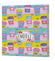 Kahve 10 - Yan Boyamalı Çizgili Defter