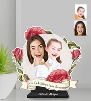 Kişiye Özel Anneler Günü Ahşap Biblo-11