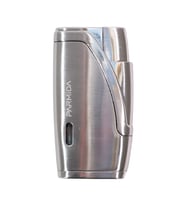 Parmida Çift Torch Pürmüz Gümüş Metal Puro Çakmağı