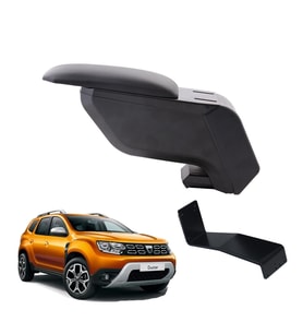Dacia Duster 2021 Delmesiz Çelik Ayaklı Siyah Kolçak Kol Dayama