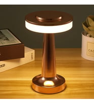 Dokunmatik Şarjlı Metal Masa Lambası 3 Renk Kısılabilir Taşınabilir Retro LED