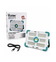 Watton WT-738 200W Işık Gücünde 3000 Lümen Solar Güneş Enerjili Şarjlı Lamba