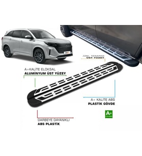 DFSK E5 PHEV 2024 2025 2026 2027 ARACA ÖZEL YAN BASAMAK SPLS