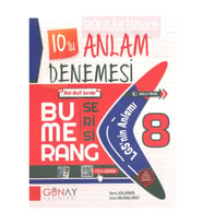 Günay Yayıncılık Günay 8. Sınıf Bumerang Serisi 10lu Anlam Denemesi (Çok Renkli)
