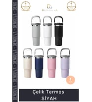 #Termos Paslanmaz Vakumlu Sızdırmaz Mat Isı Yalıtımlı Dayanıklı Şık Ergonomik Çelik Termos