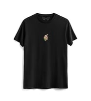  Animal Tavşan Dijital Baskılı Siyah Tshirt