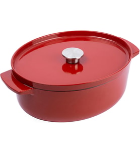 Kitchenaid Cast Iron 30 Cm/5,6 L Oval Kapaklı Tencere, Kaliteli, Sağlam Ve Uzun Ömürlü, Kızartma, Kı (Çok Renkli)